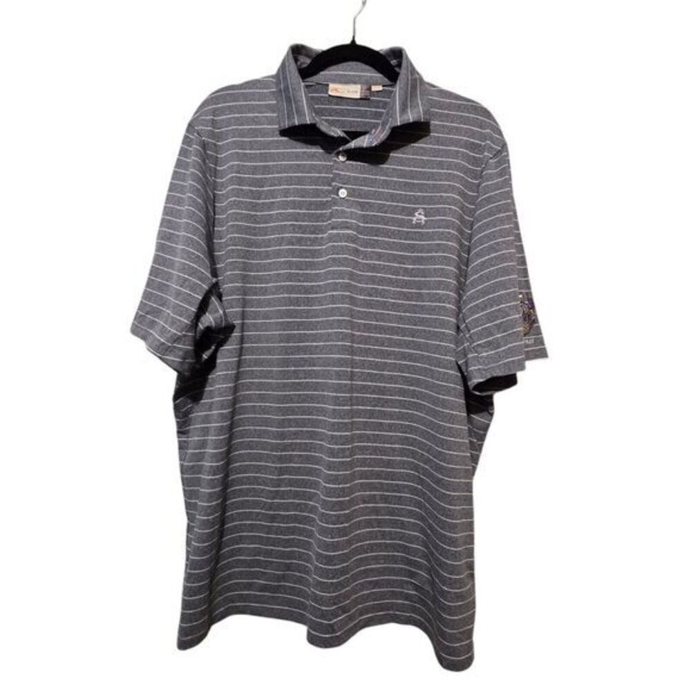 KJUS Luis Performance Golf Polo Mens 58/3XL Comfort Performance Raynor Patch EUC